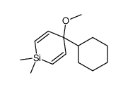 4-cyclohexyl-4-methoxy-1,1-dimethylsiline Structure