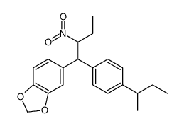 5-[1-(4-butan-2-ylphenyl)-2-nitrobutyl]-1,3-benzodioxole Structure