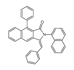 7-Phenyl-5,6-benzo-3-benzyliden-2-<1>naphthyl-phthalimidin Structure