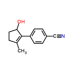 Benzonitrile, 4-(5-hydroxy-2-methyl-1-cyclopenten-1-yl)- (9CI) picture