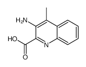 2-Quinolinecarboxylicacid,3-amino-4-methyl-(9CI)结构式