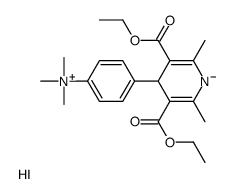 [4-[3,5-bis(ethoxycarbonyl)-2,6-dimethyl-1,4-dihydropyridin-4-yl]phenyl]-trimethylazanium,iodide结构式