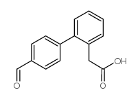 (4'-formyl-biphenyl-2-yl)-acetic acid Structure