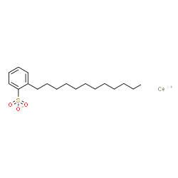 Benzenesulfonic acid, dodecyl-, cerium(3+) salt, basic structure