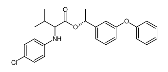 2-(4-Chloro-phenylamino)-3-methyl-butyric acid (S)-1-(3-phenoxy-phenyl)-ethyl ester Structure