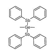 bis(diphenylstibino)dimethylgermane Structure