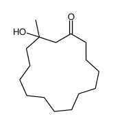 3-hydroxy-3-methylcyclopentadecan-1-one Structure