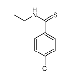 4-chloro-N-ethylbenzenecarbothioamide结构式