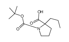 1-{[(2-Methyl-2-propanyl)oxy]carbonyl}-2-propyl-L-proline structure