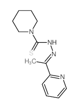 N-(1-pyridin-2-ylethylideneamino)piperidine-1-carbothioamide Structure