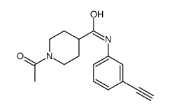 1-acetyl-N-(3-ethynylphenyl)piperidine-4-carboxamide Structure