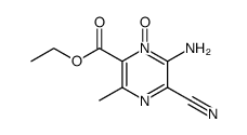 2-Amino-6-(carbethoxy)-3-cyano-5-methylpyrazine 1-oxide结构式