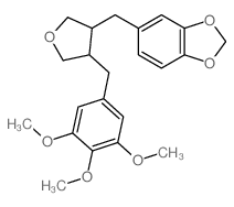 podophyllotoxin, secodeoxy cyclic ether Structure