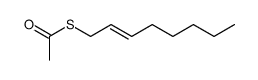 (E)-S-(oct-2-en-1-yl) ethanethioate Structure