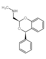 4H-1,3-Benzodioxin-2-methanamine,N-methyl-4-phenyl-,cis-(9CI) Structure