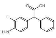 Benzeneacetic acid,4-amino-3-chloro-a-phenyl-结构式