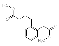 methyl 4-[2-(methoxycarbonylmethyl)phenyl]butanoate结构式