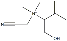 3-Buten-2-aminium,N-(cyanomethyl)-1-hydroxy-N,N,3-trimethyl-(9CI)结构式