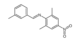 N-(2,6-dimethyl-4-nitrophenyl)-1-(3-methylphenyl)methanimine结构式