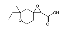 1,6-Dioxaspiro[2.5]octane-2-carboxylicacid,5-ethyl-5-methyl-(9CI) Structure