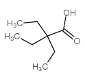 Butanoic acid,2,2-diethyl- Structure