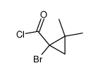 Cyclopropanecarbonyl chloride, 1-bromo-2,2-dimethyl- (9CI) structure