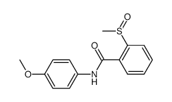 N-(4-methoxyphenyl)-2-(methylsulfinyl)benzamide Structure