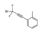 1-(3-bromo-3,3-difluoroprop-1-ynyl)-2-methylbenzene结构式