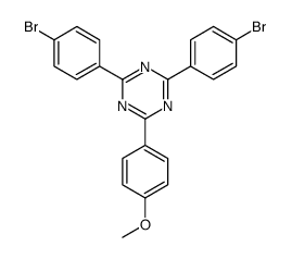 2,4-bis(4-bromophenyl)-6-(4-methoxyphenyl)-1,3,5-triazine结构式