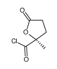 2-Furancarbonyl chloride, tetrahydro-2-methyl-5-oxo-, (S)- (9CI)结构式