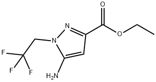 Ethyl 5-amino-1-(2,2,2-trifluoroethyl)pyrazole-3-carboxylate Structure