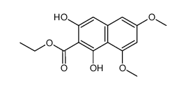 1,3-dihydroxy-6,8-dimethoxy-[2]naphthoic acid ethyl ester结构式