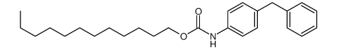 dodecyl N-(4-benzylphenyl)carbamate Structure