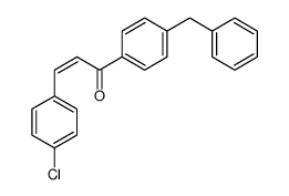 1-(4-benzylphenyl)-3-(4-chlorophenyl)prop-2-en-1-one结构式