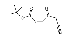 tert-butyl 2-(2-cyanoacetyl)azetidine-1-carboxylate Structure