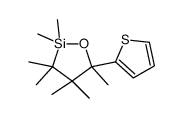 2,2,3,3,4,4,5-heptamethyl-5-thiophen-2-yloxasilolane Structure