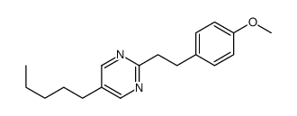 2-[2-(4-methoxyphenyl)ethyl]-5-pentylpyrimidine结构式