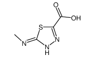 1,3,4-Thiadiazole-2-carboxylic acid,5-(methylamino)-结构式