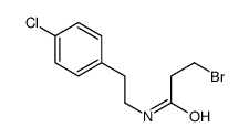 3-bromo-N-[2-(4-chlorophenyl)ethyl]propanamide结构式