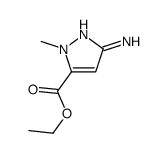 ethyl 5-amino-2-methylpyrazole-3-carboxylate结构式