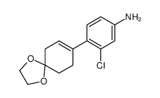 3-chloro-4-(1,4-dioxaspiro[4.5]dec-7-en-8-yl)aniline Structure