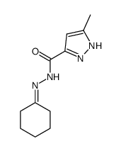 5-Methyl-1H-pyrazole-3-carboxylic acid cyclohexylidene-hydrazide Structure