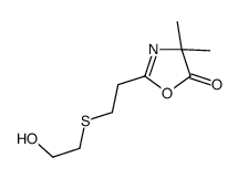 2-[2-(2-hydroxyethylsulfanyl)ethyl]-4,4-dimethyl-1,3-oxazol-5-one Structure