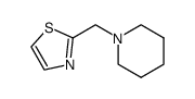 1-(thiazol-2-ylmethyl)piperidine结构式