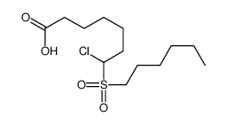 7-chloro-7-hexylsulfonylheptanoic acid结构式