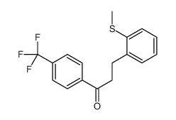 3-(2-THIOMETHYLPHENYL)-4'-TRIFLUOROMETHYLPROPIOPHENONE Structure