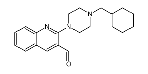 2-[4-(cyclohexylmethyl)piperazin-1-yl]quinoline-3-carbaldehyde Structure