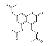 (5,7-diacetyloxy-2-oxochromen-4-yl)methyl acetate Structure