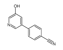 4-(5-hydroxypyridin-3-yl)benzonitrile Structure