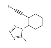 5-iodo-1-[2-(2-iodoethynyl)cyclohexyl]tetrazole Structure